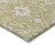8' X 10' Gold Ivory And Gray Oriental Washable Indoor Outdoor Area Rug