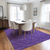 8' X 10' Purple Geometric Washable Non Skid Indoor Outdoor Area Rug