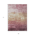 8' X 10' Mauve And Pink Striped Washable Indoor Outdoor Area Rug