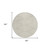 8' Beige And Ivory Round Geometric Washable Indoor Outdoor Area Rug Transitional Style - Beige, Ivory Color