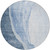 8' Navy Blue And Sky Blue Round Abstract Washable Indoor Outdoor Area Rug - Navy Blue, Sky Blue