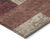 8' X 10' Brown And Terra Cotta Geometric Washable Indoor Outdoor Area Rug