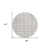 8' Pink And Gray Round Plaid Washable Indoor Outdoor Area Rug
