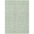 9' X 12' Mint Green Artichoke Green And Ivory Geometric Washable Indoor Outdoor Area Rug