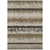 9' X 12' Brown Beige And Ivory Striped Washable Indoor Outdoor Area Rug