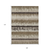9' X 12' Brown Beige And Ivory Striped Washable Indoor Outdoor Area Rug