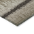 9' X 12' Brown Beige And Ivory Striped Washable Indoor Outdoor Area Rug