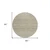 8' Taupe Green And Ivory Round Tribal Washable Indoor Outdoor Area Rug