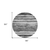 8' Charcoal And Gray Round Striped Washable Indoor Outdoor Area Rug