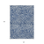 10' X 14' Navy Blue And Ivory Abstract Washable Indoor Outdoor Area Rug
