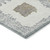 9' X 12' Gray Charcoal And Beige Geometric Washable Indoor Outdoor Area Rug