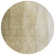 8' Taupe Beige And Ivory Round Ombre Washable Indoor Outdoor Area Rug
