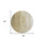 8' Taupe Beige And Ivory Round Ombre Washable Indoor Outdoor Area Rug