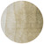 8' Taupe Beige And Ivory Round Ombre Washable Indoor Outdoor Area Rug