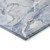 10' X 14' Blue and Gray Abstract Washable Non Skid Indoor Outdoor Area Rug