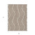 9' X 12' Brown And White Geometric Washable Indoor Outdoor Area Rug