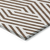 9' X 12' Brown And White Geometric Washable Indoor Outdoor Area Rug