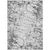 10' X 14' Black White And Gray Abstract Washable Indoor Outdoor Area Rug