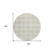 8' Ivory And Beige Round Plaid Washable Indoor Outdoor Area Rug