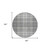 8' Gray Black And Ivory Round Plaid Washable Indoor Outdoor Area Rug