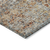 9' X 12' Coral Terra Cotta And Beige Floral Washable Indoor Outdoor Area Rug