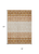 8' X 10' Orange Beige And Ivory Geometric Washable Indoor Outdoor Area Rug