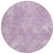 8' Lavender Purple And Ivory Round Geometric Washable Indoor Outdoor Area Rug