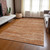 10' X 14' Copper And Rust Abstract Washable Indoor Outdoor Area Rug