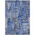8' X 10' Blue Navy Blue And Sky Blue Geometric Washable Indoor Outdoor Area Rug