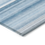 9' X 12' Blue Striped Washable Non Skid Indoor Outdoor Area Rug