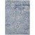 10' X 14' Sky Blue Purple And Gray Floral Washable Indoor Outdoor Area Rug