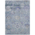 10' X 14' Sky Blue Purple And Gray Floral Washable Indoor Outdoor Area Rug