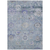 10' X 14' Sky Blue Purple And Gray Floral Washable Indoor Outdoor Area Rug