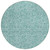 8' Teal Blue And Aqua Round Floral Washable Indoor Outdoor Area Rug