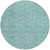 8' Teal Blue And Aqua Round Floral Washable Indoor Outdoor Area Rug