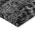 9' X 12' Black Gray And Charcoal Paisley Washable Indoor Outdoor Area Rug