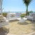 8' Gold And Ivory Round Geometric Washable Indoor Outdoor Area Rug Transitional Style - Gold, Ivory Color