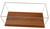 Homeroots Home Decor Display Case for Midsize Speedboat, Hardwood with Plexiglass, 27.75 x 11.38 x 13.25 Inches