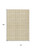 10' X 14' Gold And Ivory Geometric Washable Indoor Outdoor Area Rug - Gold, Ivory