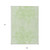 9' X 12' Mint Green Artichoke Green And Ivory Floral Washable Indoor Outdoor Area Rug