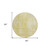 8' Gold Wheat And Ivory Round Abstract Washable Indoor Outdoor Area Rug