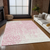 10' X 14' Pink And Ivory Medallion Washable Indoor Outdoor Area Rug
