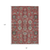 8' X 10' Red Beige And Charcoal Oriental Washable Indoor Outdoor Area Rug