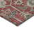 8' X 10' Red Beige And Charcoal Oriental Washable Indoor Outdoor Area Rug