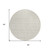 8' Ivory And Beige Round Geometric Washable Indoor Outdoor Area Rug - Ivory, Beige