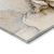 9' X 12' Beige Abstract Washable Non Skid Indoor Outdoor Area Rug