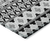 8' X 10' Black Gray And Ivory Quatrefoil Washable Indoor Outdoor Area Rug