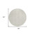 8' Ivory And Beige Round Geometric Washable Indoor Outdoor Area Rug Transitional Style - Ivory, Beige Color