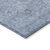 10' X 14' Sky Blue And Blue Floral Washable Indoor Outdoor Area Rug