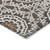 9' X 12' Chocolate Ivory And Taupe Floral Medallion Washable Indoor Outdoor Area Rug
